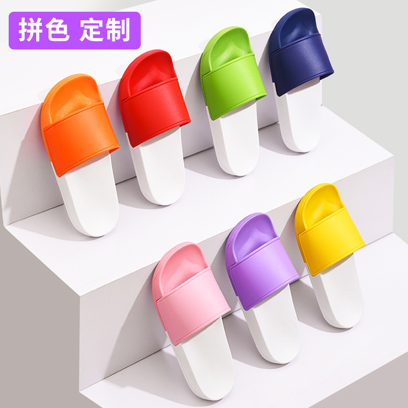 Slippers custom LOGO OEM cross-border summer sandals and slippers women wear non-slip men's home slippers wholesale