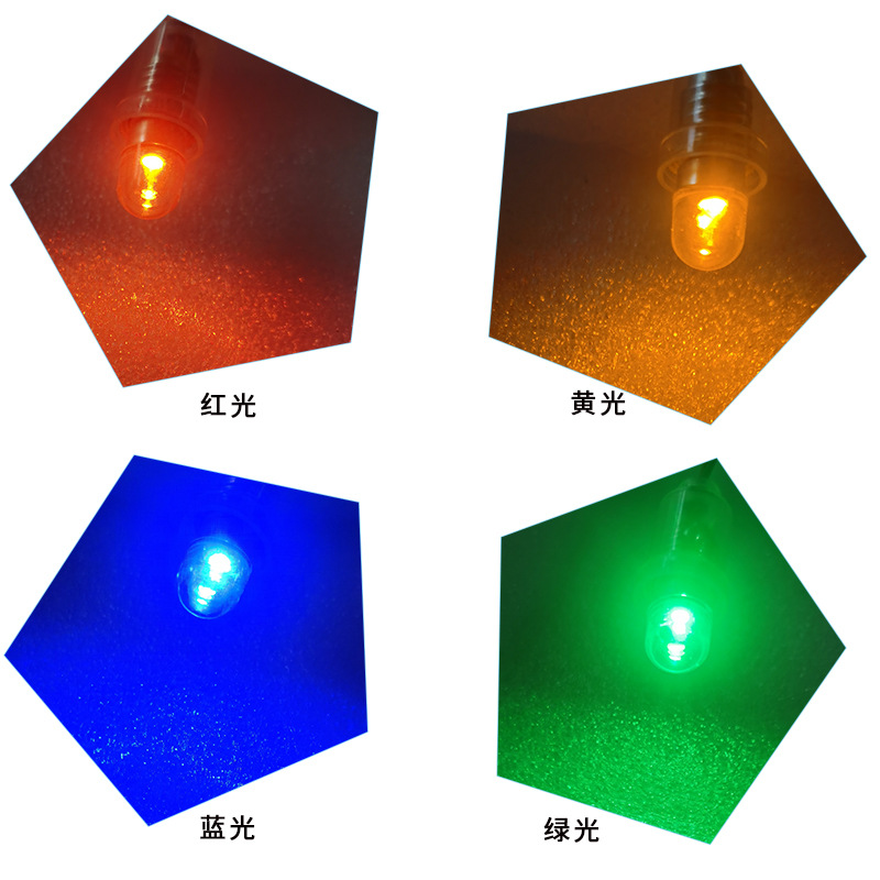 Hot sale 1W 3V/4.5V/6V/12V P13.5S 1 light LED flashlight small bulb pc cover