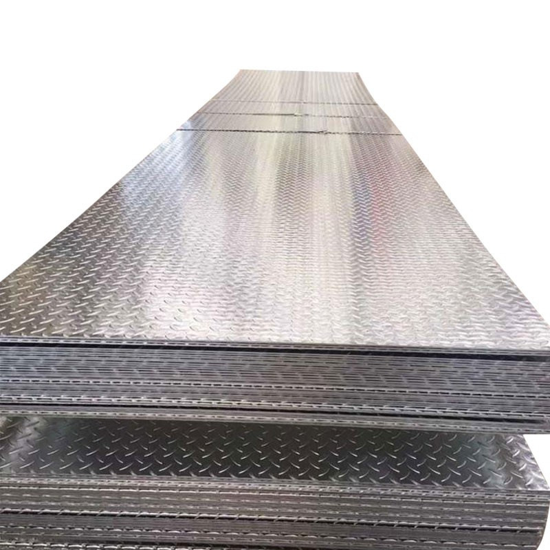 Anti-Skid Steel Plate Manufacturers Large Storage Steel Sheet Pattern Pattern Galvanized Stair Step Anti-Skid Steel Plate Wholesal