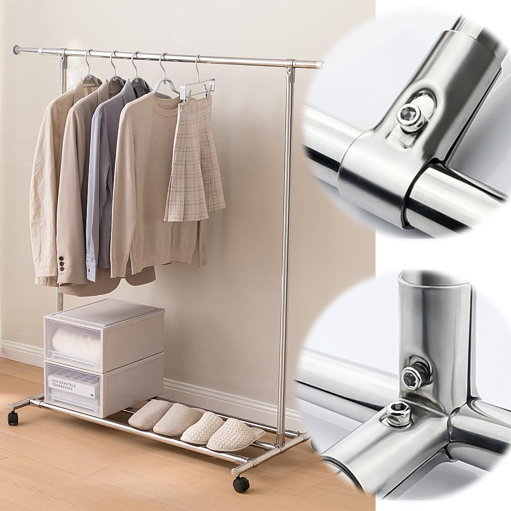 25 Stainless Steel Pipe Connector Two-Way Three-Way Joint Greenhouse Shelf Pipe Fittings Elbow Fasteners Clothes Drying Rack Accessories