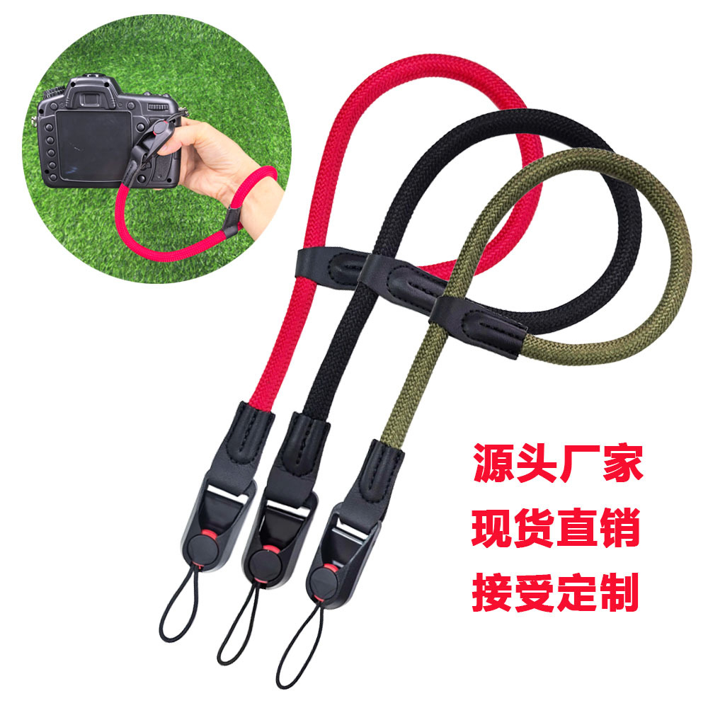 Быстросъемный ремень с пряжкой для камеры из паракорда для альпинизма ретро микрокамера запястье ремень