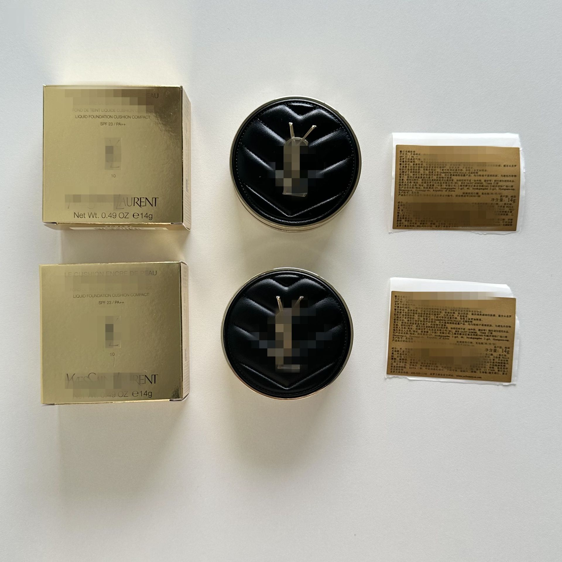 (m Pass) Black Leather Air Cushion Bb Cream Black Replacement Liquid Foundation Concealer Moisturizing Color Number B10/B20