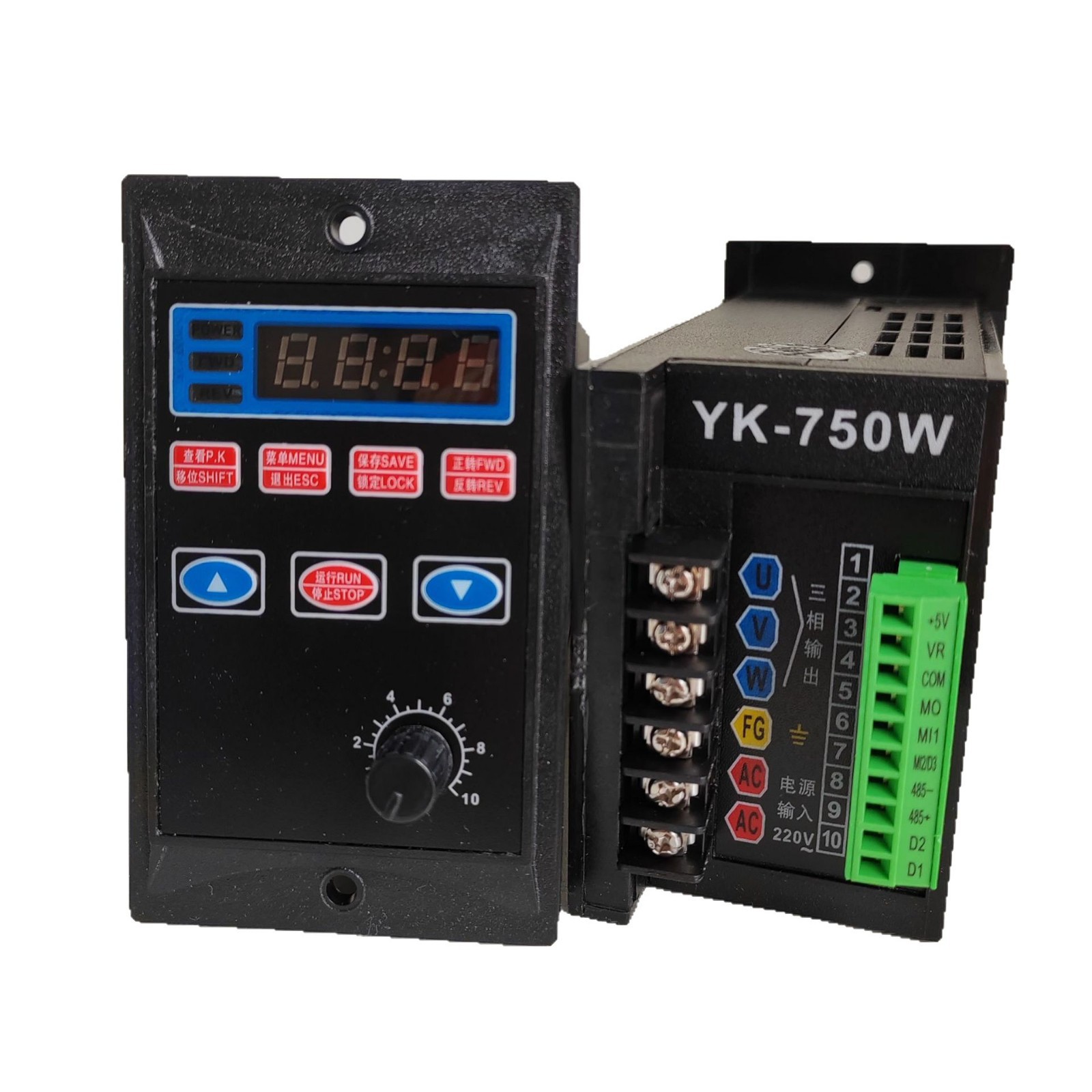 Yingke General Inverter Motor Governor 220V Single Phase in Three Phase Out YK-750w400W200W Manufacturer