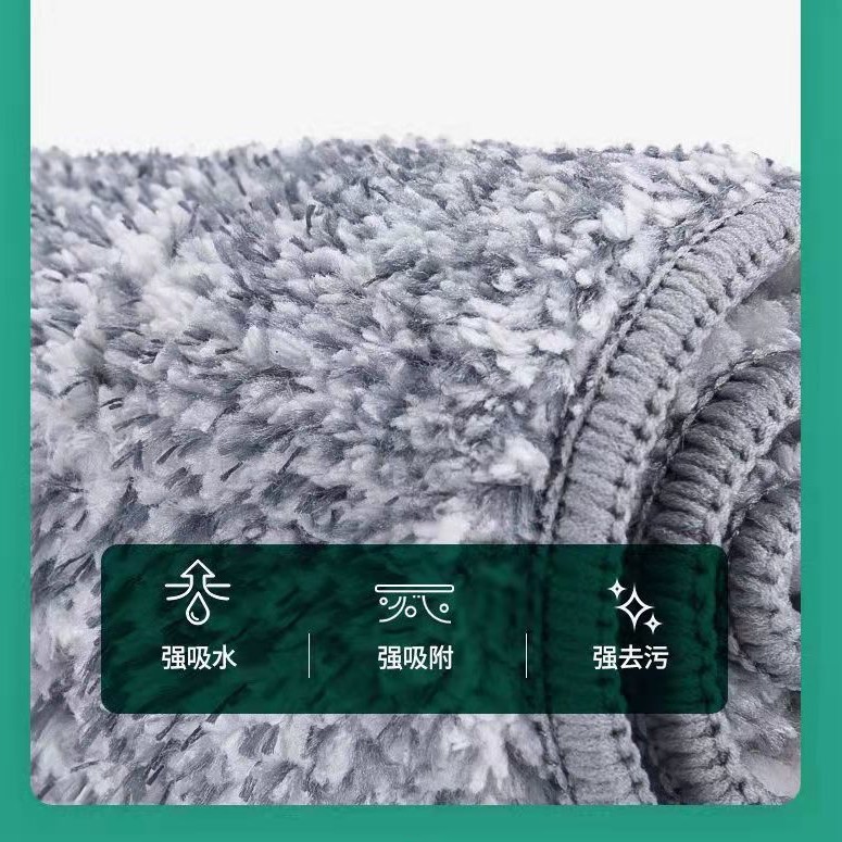 Household Mop Hand-free Scraping Flat Mop Bucket Dry and Wet Separation Lazy Man Mopping Artifact Clean White