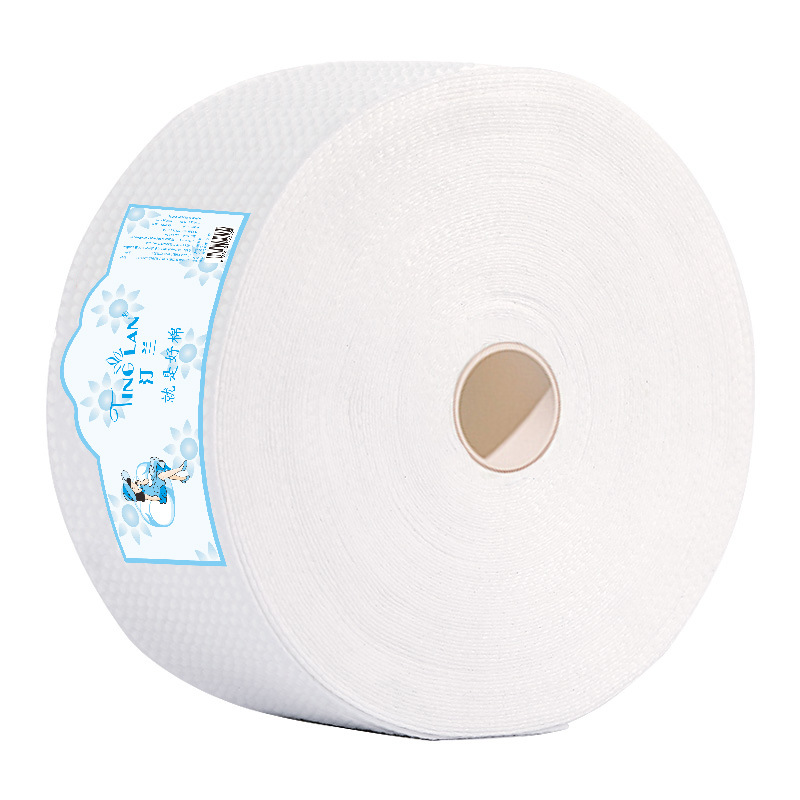 Tinglan Large Roll Beauty Salon Special Thickened and Enlarged Disposable Face Towels Wholesale Cleansing Face Wipes Absorbent