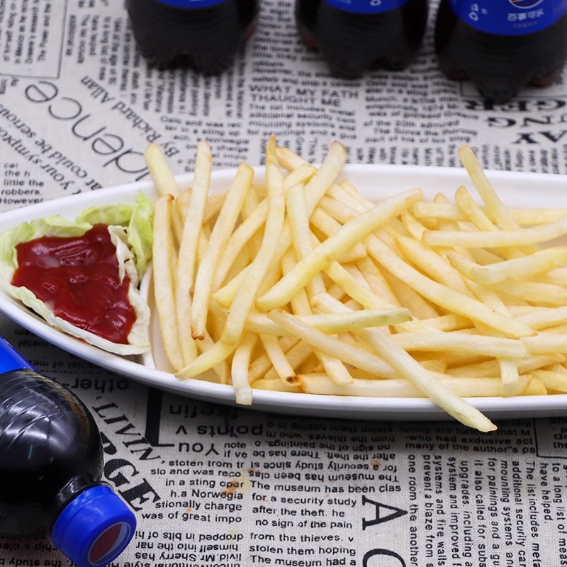 Xuechuan Tulip 1/4 Frozen Wrapped Potato Chips 2kg American Thin Potato Chips Commercial Fried Snack Semi-Finished Ingredients