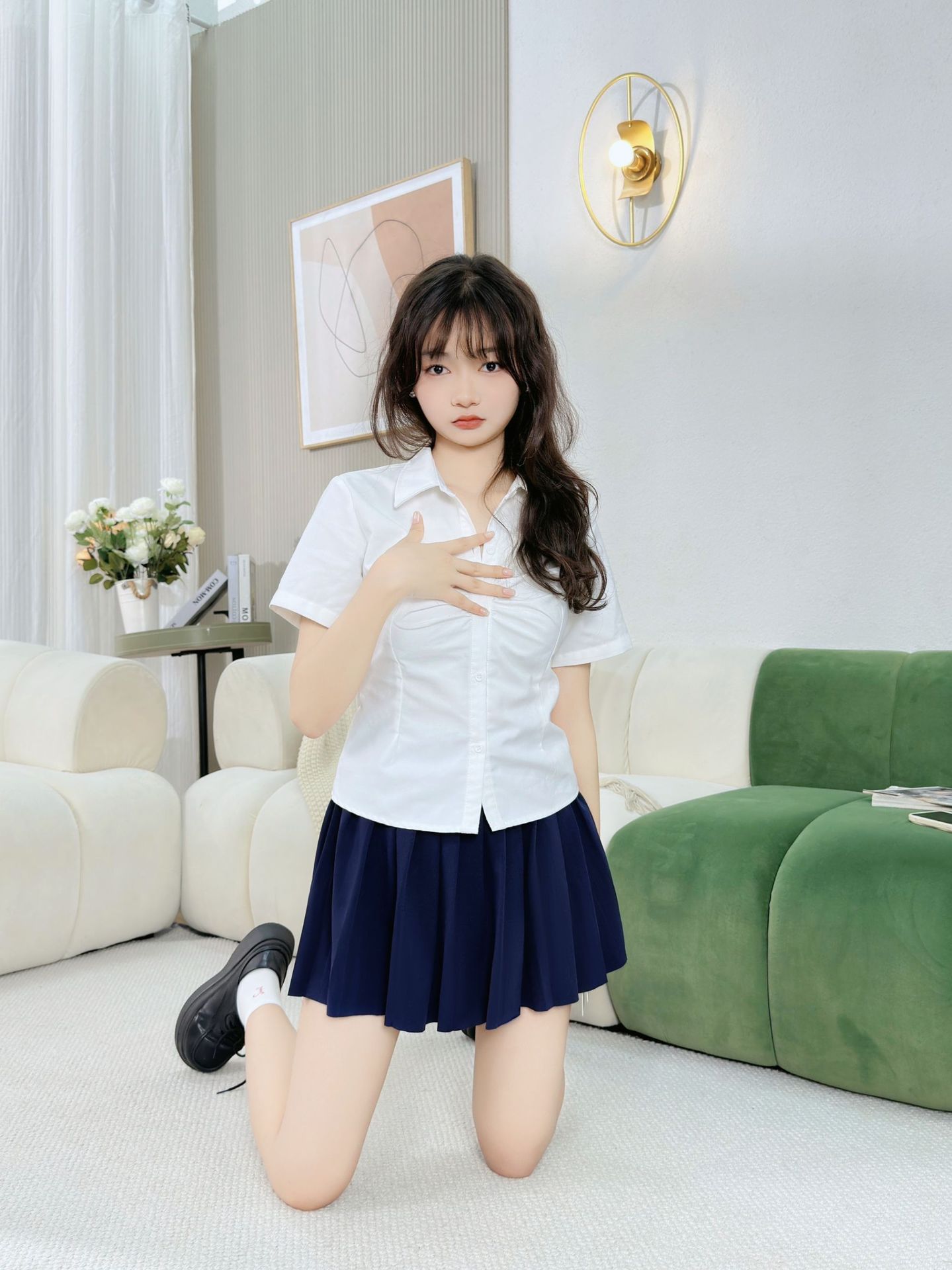 Юбка JK с эластичным поясом, однотонная, высокая талия, узкая, в наличии на AliExpress