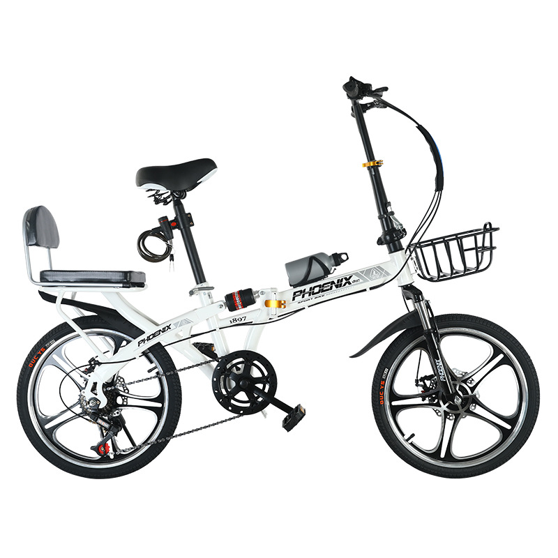 Installation-Free Bicycle Phoenix Brand 20inch Foldableable Universal Portable Small Pedal Bicycle for Adults and Kidsren Wholesale