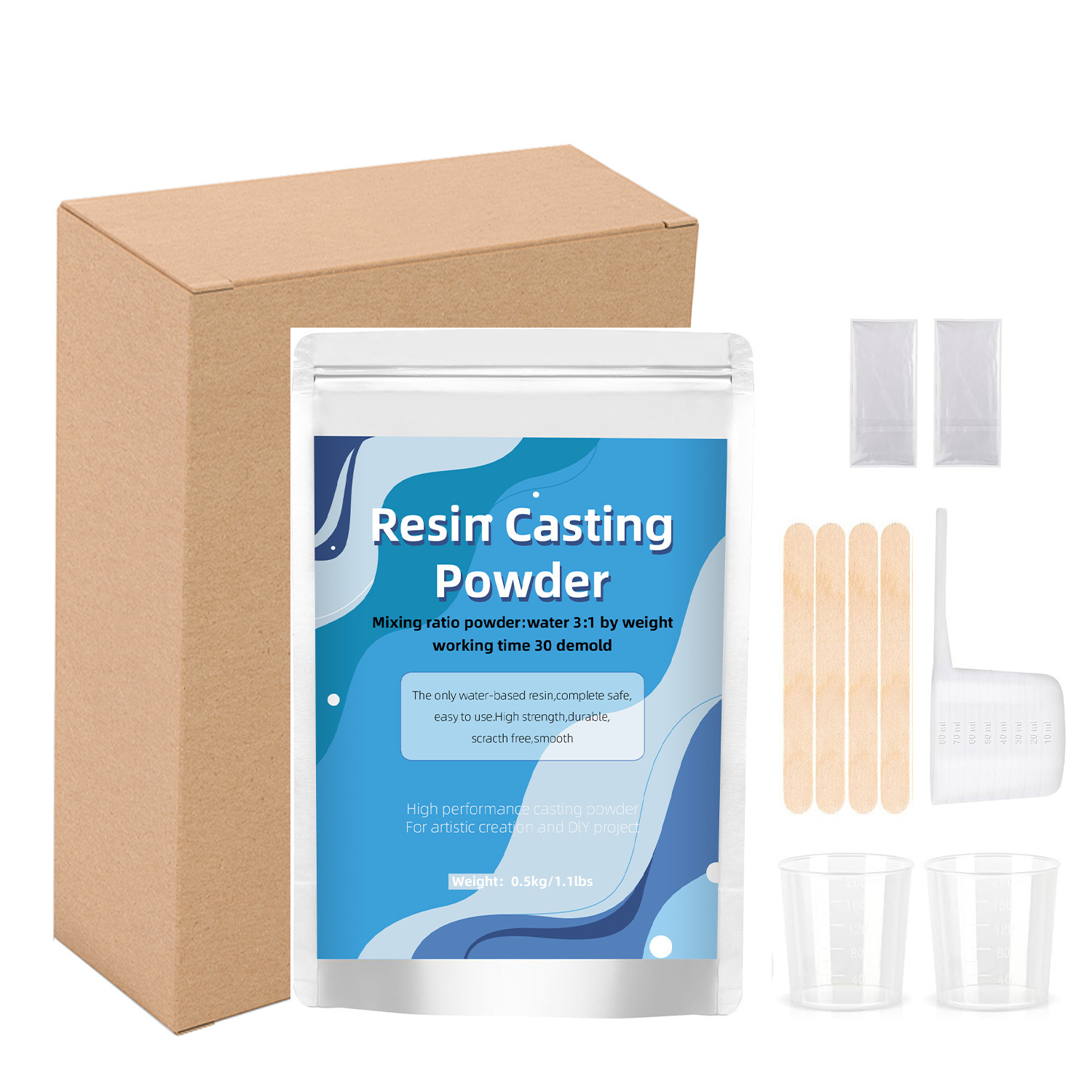 Cross-Border Amazon Aromatherapy Gypsum Powder Terrazzo Water-Based Casting Resin Epoxy Resin Ornament Mold Candle Handmade