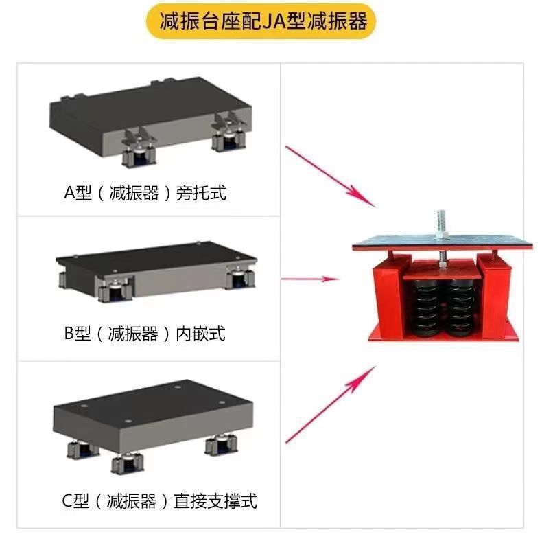 Vertical water pump damping pedestal cement damping pedestal inert block water pump support pedestal