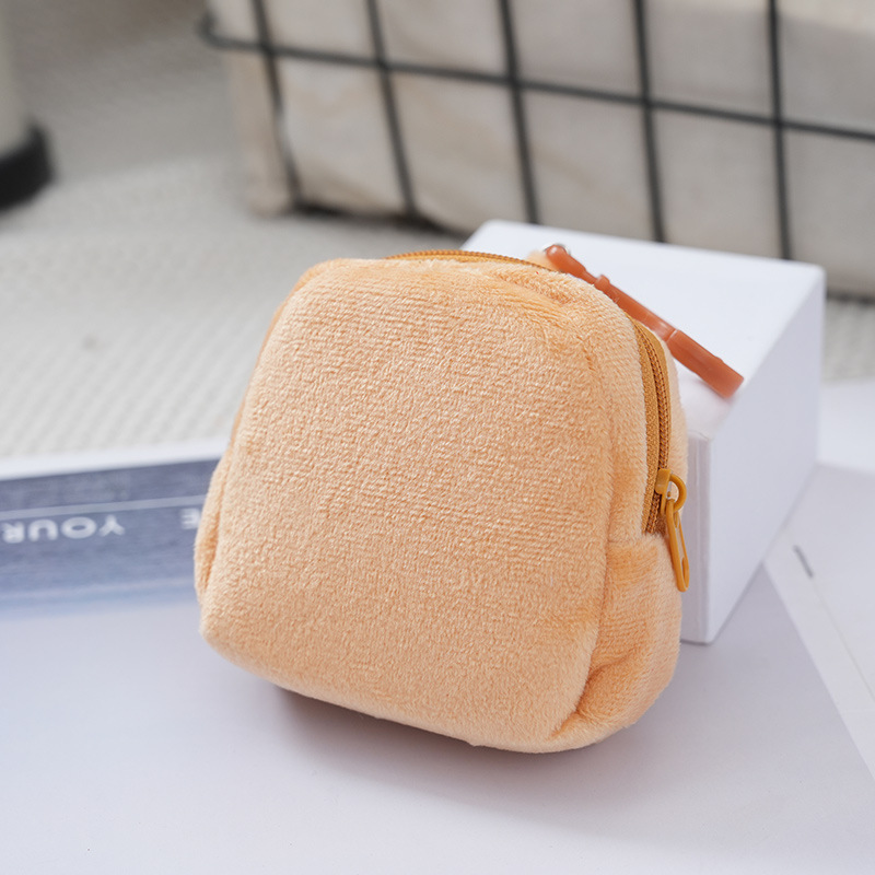 Children's Bag New Candy Color Small School Bag Baby Plush Coin Purse Boys and Girls Cute Cartoon Versatile Bag Wholesale