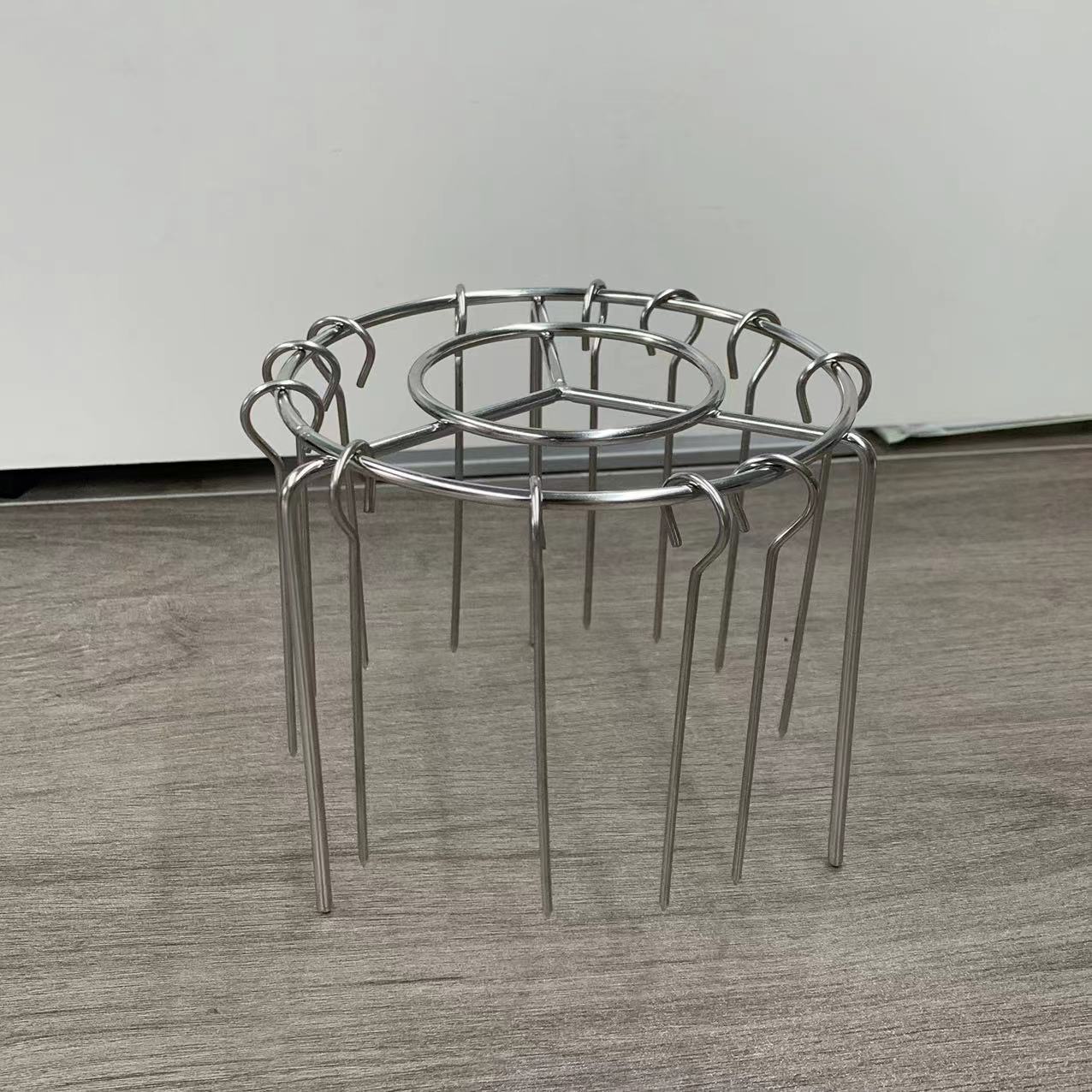 Stainless Steel Skewers Air Fryer Vertical Grill Vertical Baking Grill Kitchen Household Oven Accessories