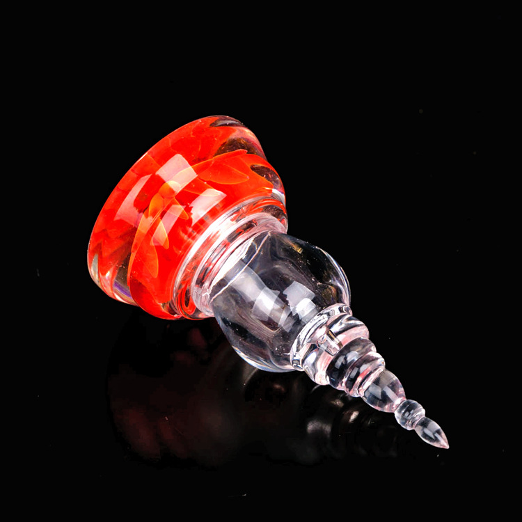 E-Shaped Lotus-Style Acrylic Stupa Vase Buddhist Pagoda Bodhi Tower Xizang-Style Nectar White Crystal Xizang Transmission