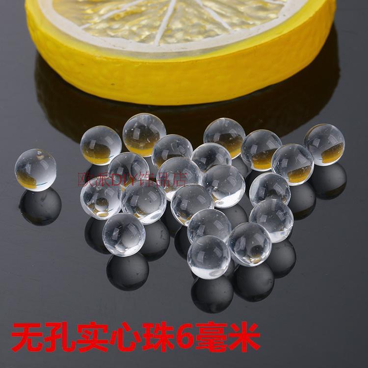 3-16mm Solid Transparent Glass Beads Marbles Experimental Glass Decorative Glass Beads Non-Porous Crystal Beads Yiling