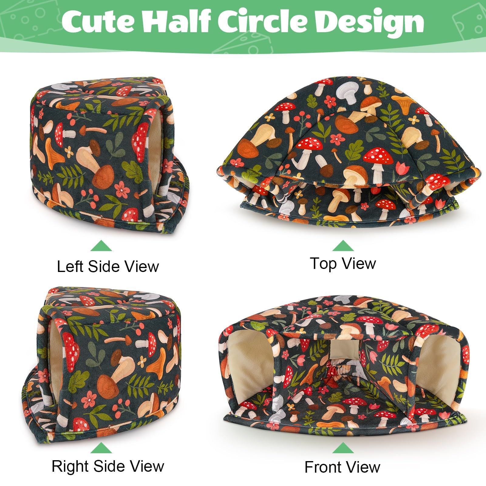 Guinea Pig Hideout, Hamster Comfortable House Bed, Rabbit Tunnel, Washable Small Pet Cage Accessories, Small Animal Nest Hole