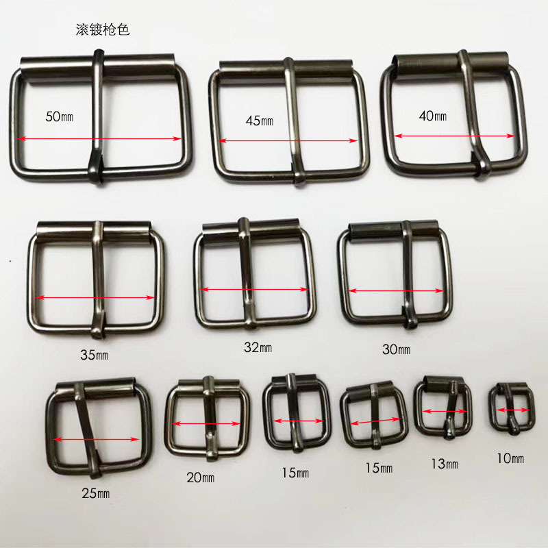 Spot supply luggage hardware accessories barrel plated wire pin through buckle tube buckle roller pin buckle iron buckle belt buckle