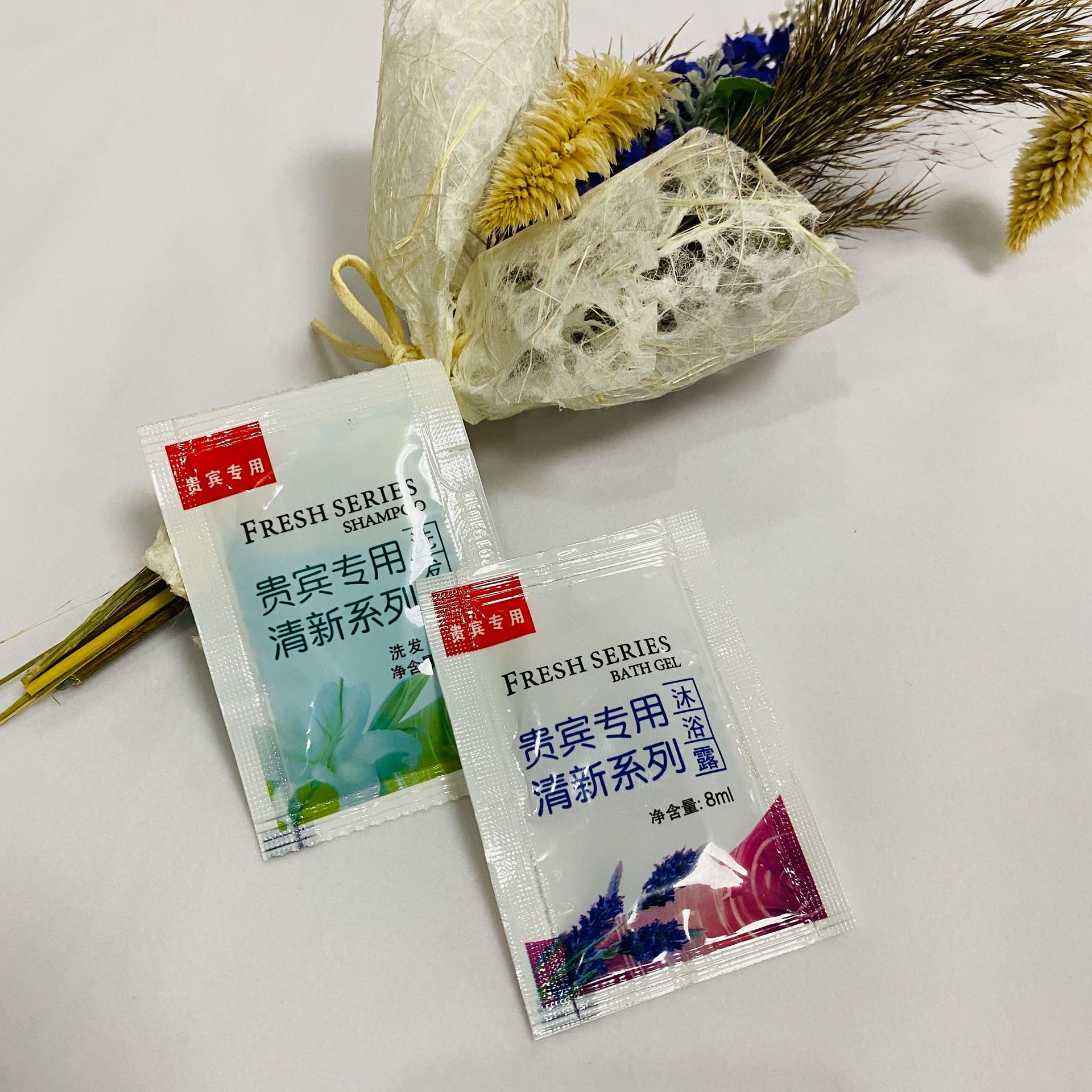 Одноразовый шампунь и мыло отель VIP упаковка