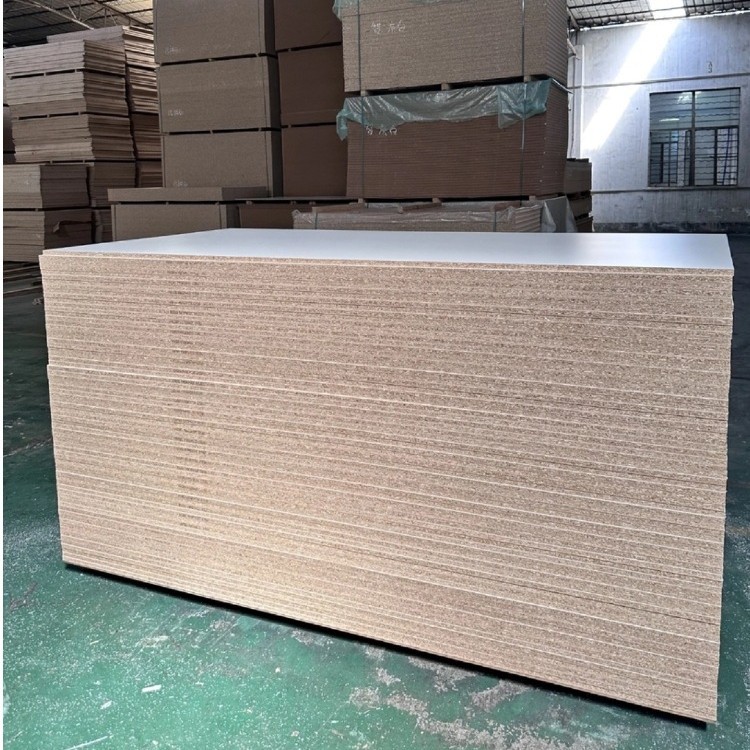 White Veneer Desktop Paint-Free Board Wardrobe Particle Bathroom Partition Board 18mm 25mm Particle Board Double-Sided
