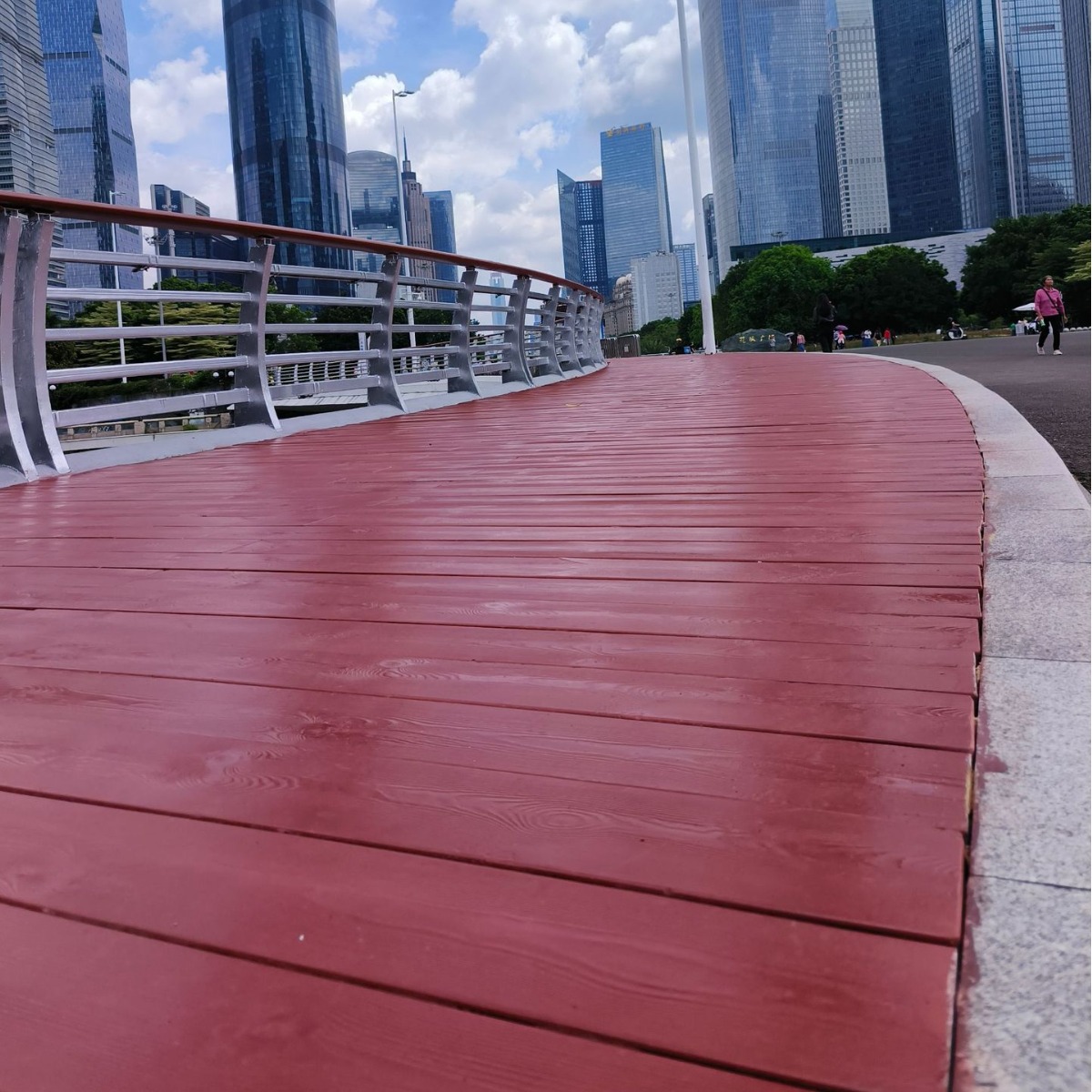 Cement Imitation Wood Flooring, Anti-Corrosion, Insect-Proof, Maintenance-Free, Paint-Free, Inorganic Polymer, Scenic Spots, Parks, Outdoor Boardwalks