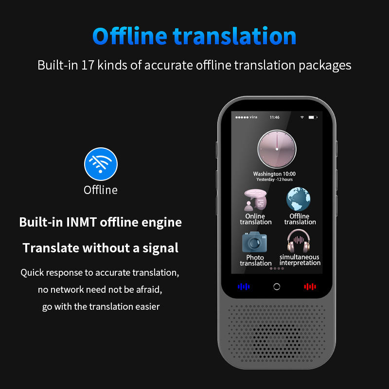 Intelligent Voice Translator 138 Language Offline Translation Photo Recording Oral Practice Simultaneous Interpretation Translator