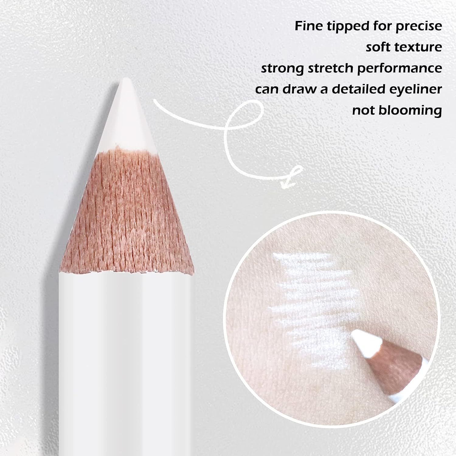 Cross-border beauty makeup log lying silkworm white eyeliner high-light pen studio beginner eyeliner glue pen waterproof non-blooming
