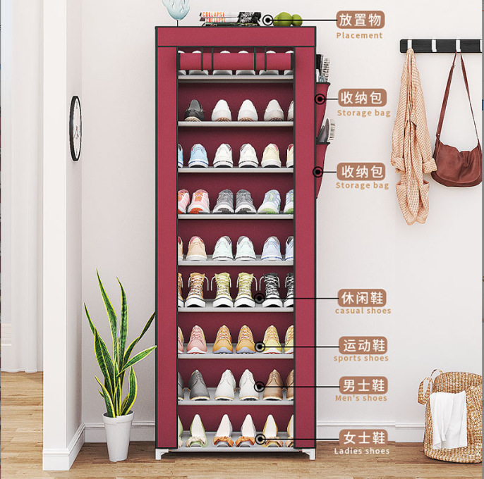 10-уровневый шкаф для обуви, лучший товар на экспорт, пылезащитный, многоуровневый, влагостойкий шкаф для обуви