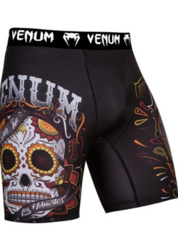 Venom Training Clothing UFC suit Men's Boxing Tight Quick-Dry Clothes Muay Thai Fighting Short Sleeve Shorts Gym Fighting