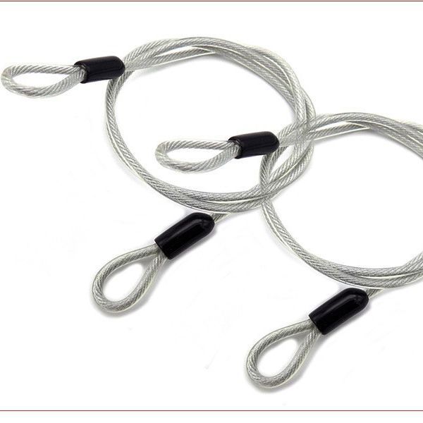 304 stainless steel black steel cable lock aluminum sleeve pressed wire rope plastic coated PVC wire rope manufacturers