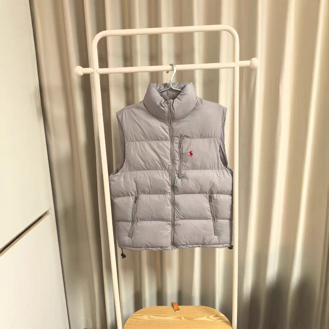 Cross-Border Vest Ralph Lauren/Ralph Lauren Men's Classic Anti-Water down Vest for Men and Women