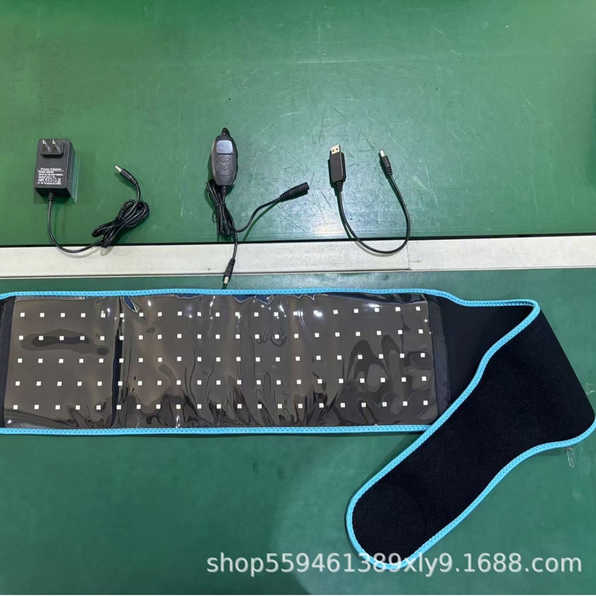 Cross-border red light belt warm palace protection belt household led timing hot compress sore physiotherapy fat reduction red light infrared