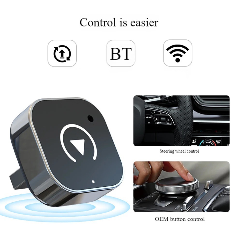 Cross-Border Popular Car-Machine Interconnection Carplay Box Wired to Wireless Car Carplay Android Auto Adapter