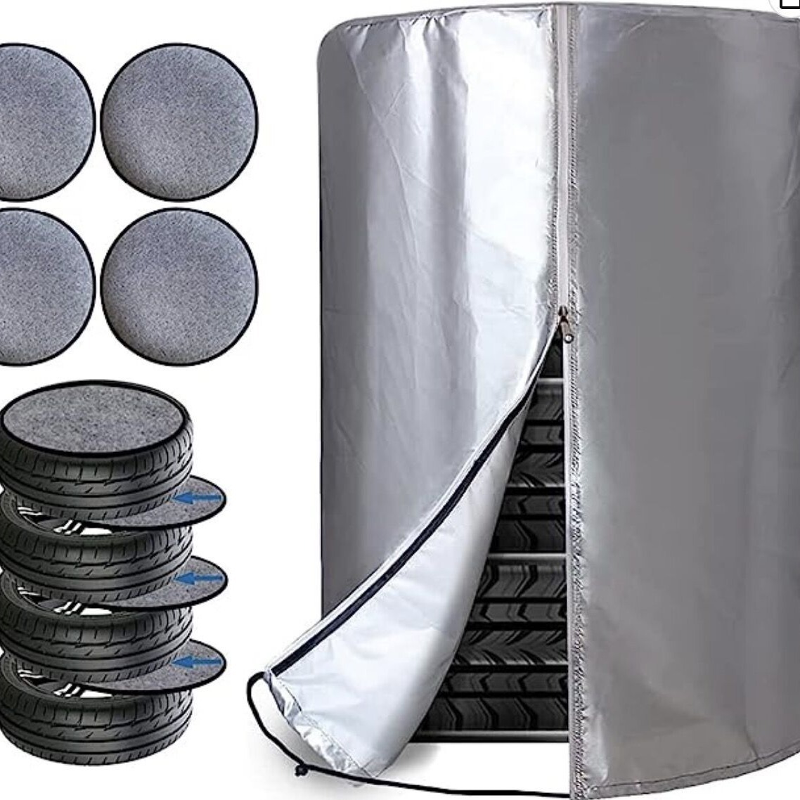 Чехлы для хранения 4 шин автомобиля чехол для зимних шин запасной чехол для шин 420D оксфордская ткань чехол для колес Amazon