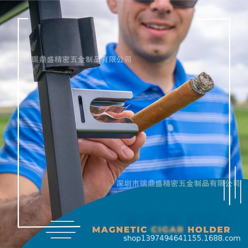 Metal Cigar Holder with Magnetic Base Adjustable Premium Cigar Entrapment Strap in stock Hot Sale Amazon