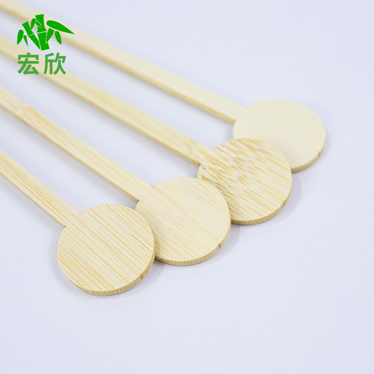 Factory wholesale bamboo disposable stir bar coffee stir bar milk tea hot tea bar mixing bar