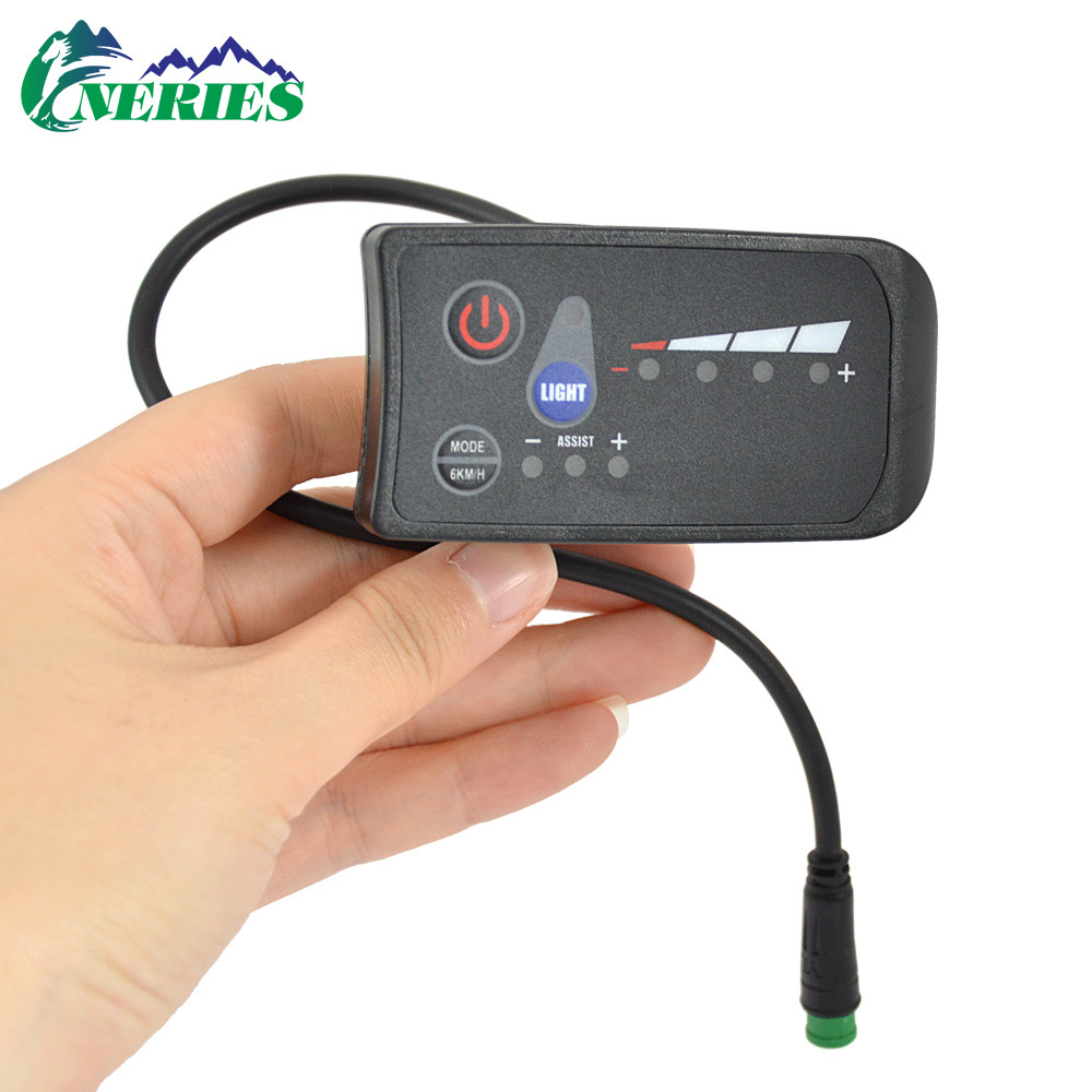 S810 waterproof connector meter electric bicycle LED power display meter mountain bike speed control instrument 24V-48V