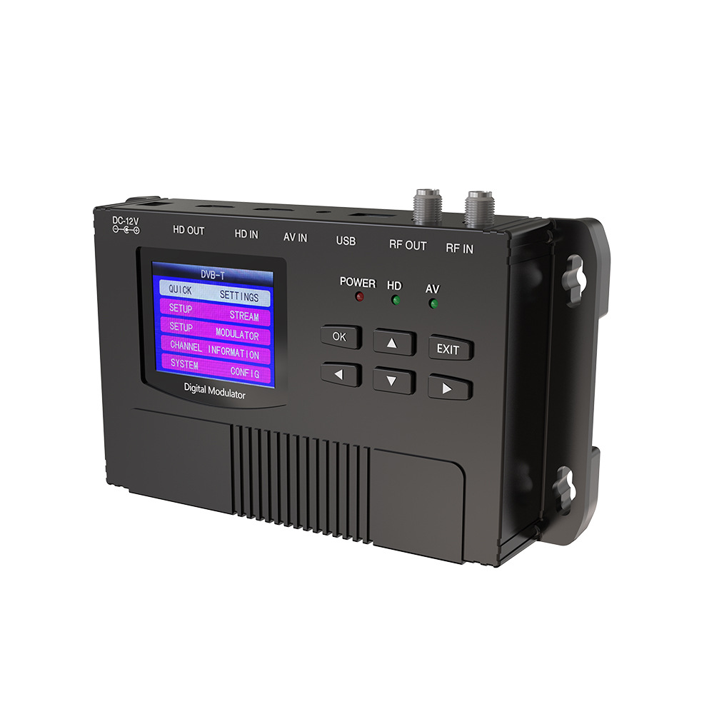 Hd Av Cvbs Entrada Dvb-C Dvb-T Isdb-T Modulator Codifica Dor