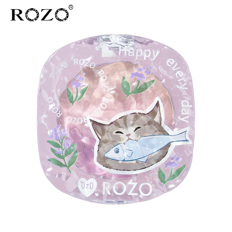 ROZO Meow Meow blush plate two-color gradient chin purple blue expansion color Rouge natural brightening matte repair blush cream