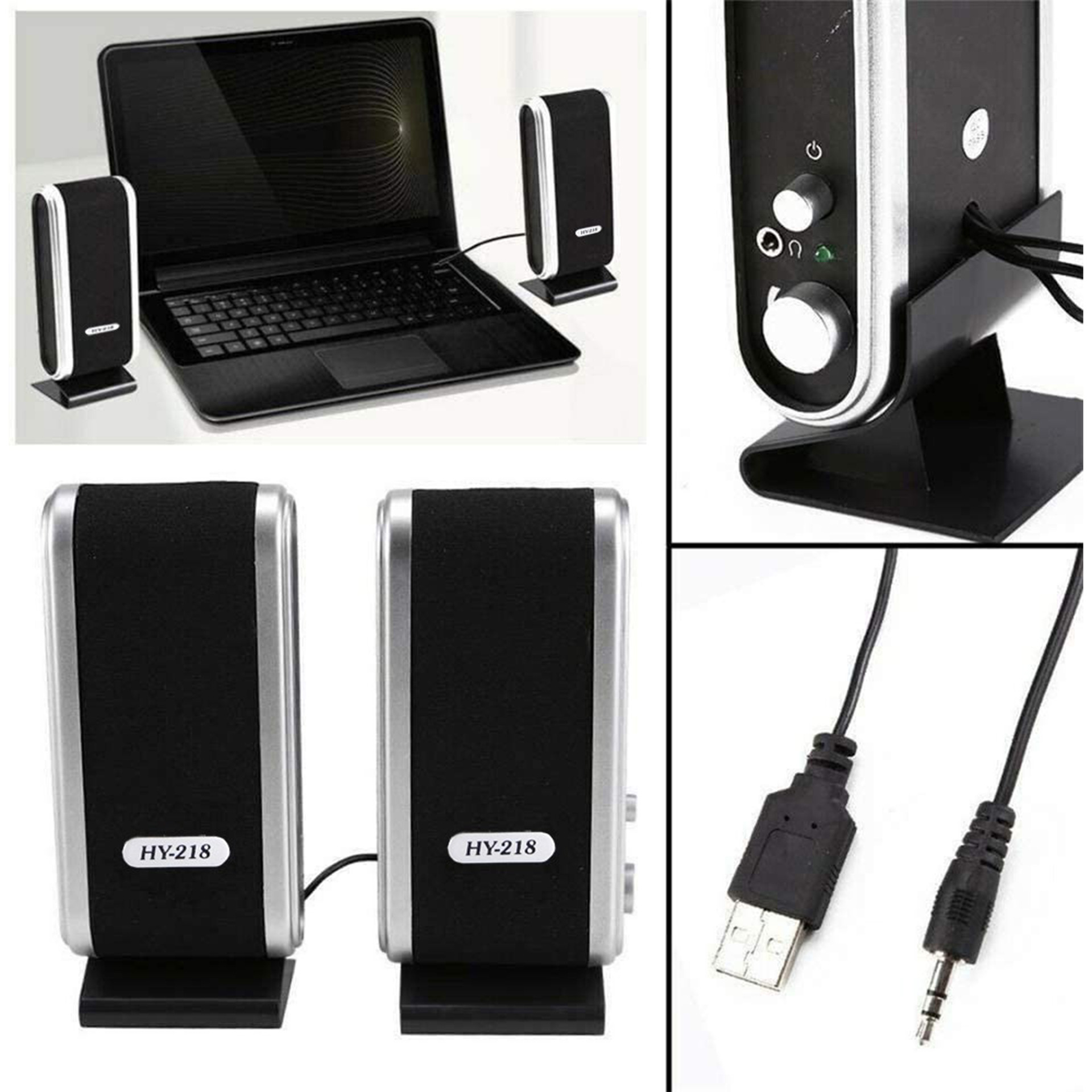 Cross-Border Computer Speakers Mini Speakers Export Popular USB Notebook Mobile Phone Speakers Power Supply Small Speakers