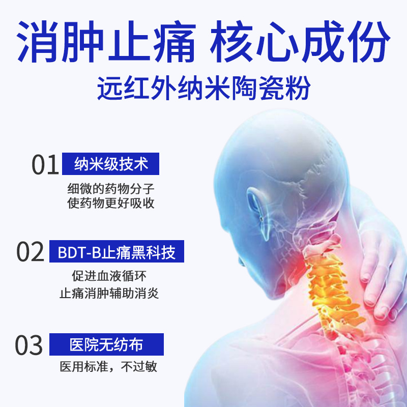 Far Infrared Neck, Shoulder, Waist and Leg Magnetic Therapy Patch, Muscle Injury Patch, Lumbar Disc Muscle Pain Magnetic Therapy Patch, Oem Customization