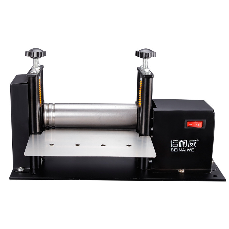 Electric Hand-Cranked Small Leather Strip Machine, Manual Glue Dispensing Machine, Shoulder Strap Tube Pressing Leather Machine, Laminating Machine