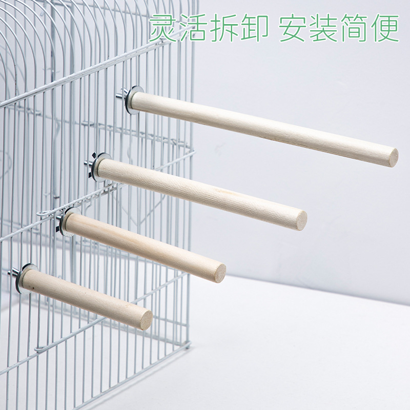 Деревянная перекладина для попугаев