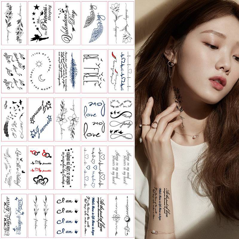 Tattoo stickers wholesale children's cartoon Hyun-a series of fresh small pattern tattoo stickers bronzing luminous tattoo stickers set