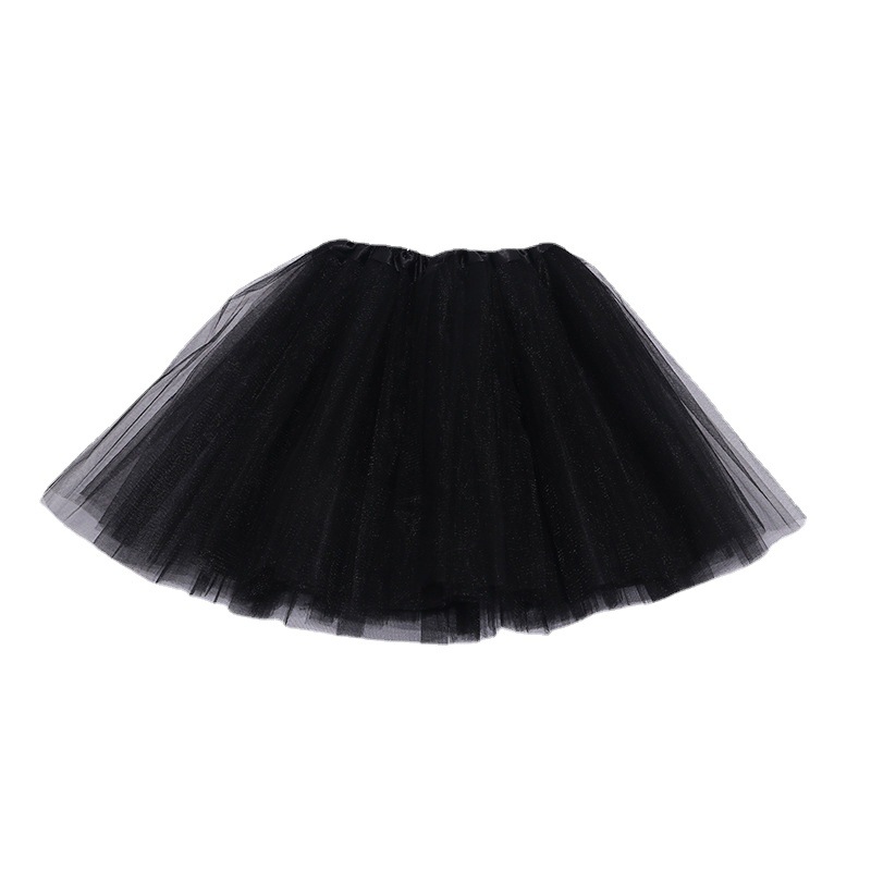 Manufacturer's Best-Selling Kidsren's Dance Performance Tutu Skirt Three-Layer Mesh Plus One Layer of Satin Lining Tutu Skirt Dance Group