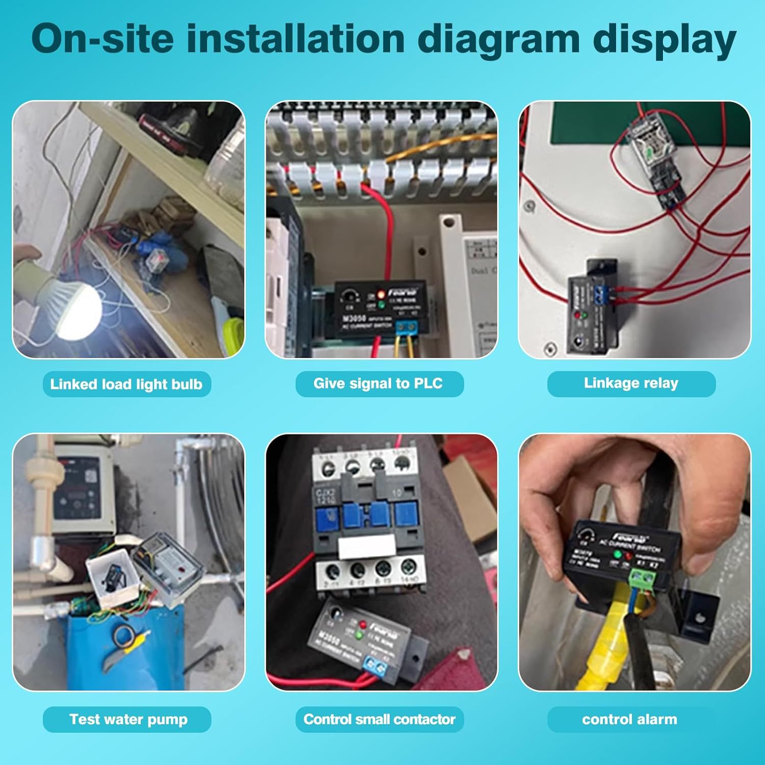Ailao Strommessschalter Dc 0-50A Stromsensor Steuerschalter