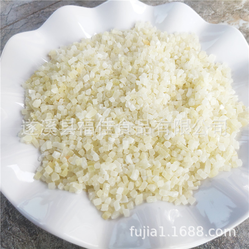 Factory Direct supply fruit tea fillings papaya grain White papaya diced 5mm grain oatmeal fruit porridge baking raw materials