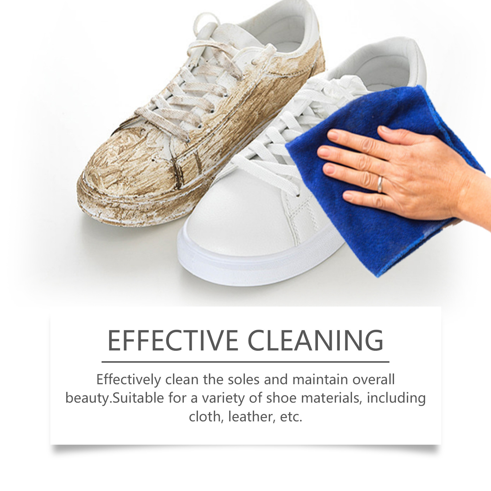 Jue Fish White Shoe Foam Cleaning Set Foam Cleaning Stain Removal Sneaker White Shoe Cleaner