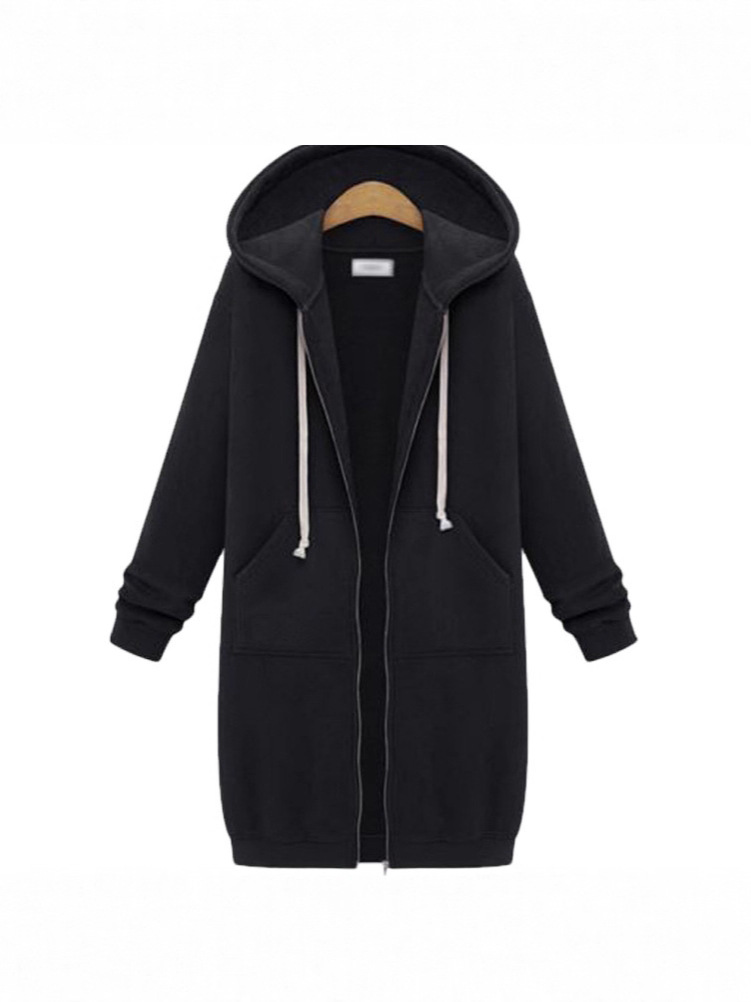 Заказ 2024 внешнеэкономической торговли кросс-бордерный Amazon Европа и США осень-зима женский длинный худи с длинным рукавом зимний свитер