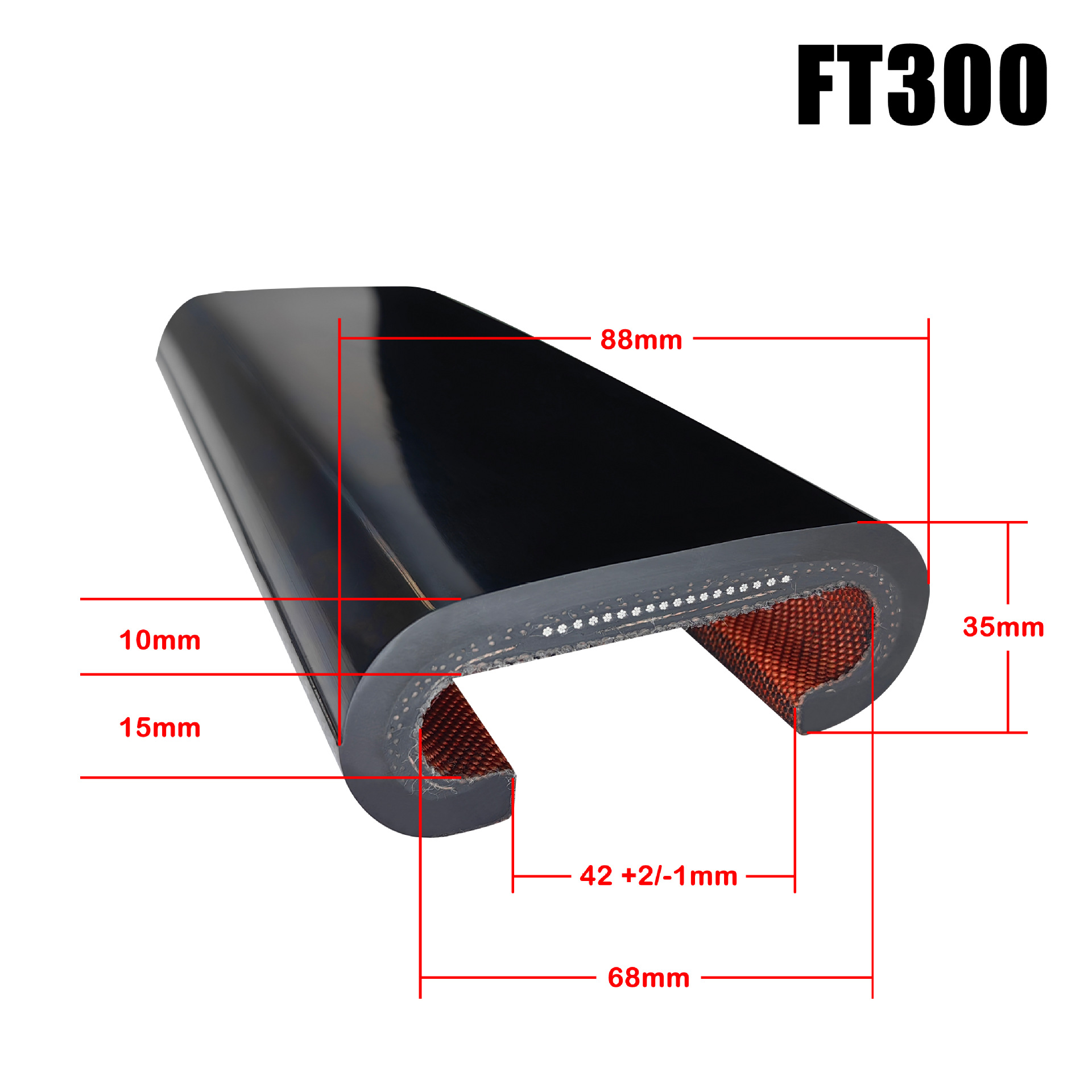 Скользящий поручень для эскалатора, износостойкий, антискользящий, антистарение, нейтральный резиновый для помещений и улицы