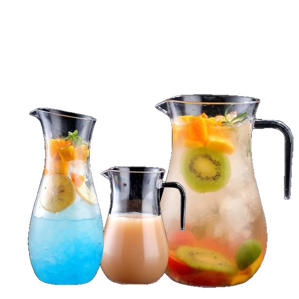 Pc Acrylic Wine Dispenser Decanter Cold Water Kettle Household Plastic High Temperature Resistant Large Capacity Beverage Juice Kettle Restaurant