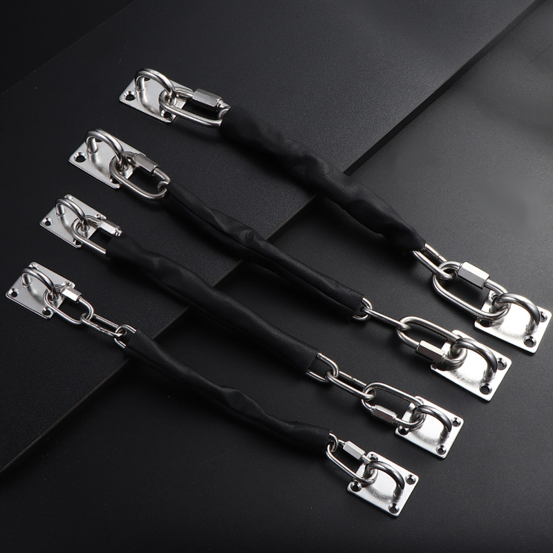 Household Glass Door Anti-Theft Chain Safety Chain Hotel Door Fire Door Stainless Steel Anti-Theft Safety Chain